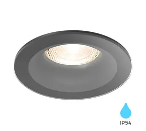 LCB LED Europe  Inbouwspot rond - Zwart - GU10 aansluiting - Zaagmaat 70 mm - Geschikt voor Badkamer IP54