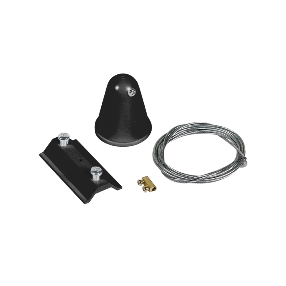 LCB LED Europe  1-FASE Spanningsrail Toebehoren - Pendelset 1 Meter - Zwart