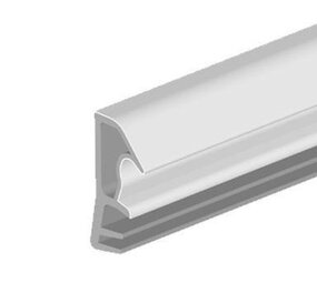 Kaderprofiel 8150 ACB – Kunststof (TPE) – Sponninghoogte 12 mm – Groef 5×8 mm – Max. kier 5 mm – 180 m haspel – Zwart met beschermfolie – Tochtwering raam/deur