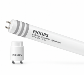 Philips LED Verlichting | Officieel distributeur LED Buis T8 CorePro (UN) High Output 8W 900lm - 840 Koel Wit | 60cm - Vervangt 18W