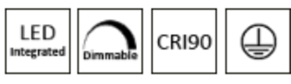 LED Wandlamp  Up Down - Rond Brons Geborsteld - 2x6W 2x540lm - 2700K 830 - Dimbaar