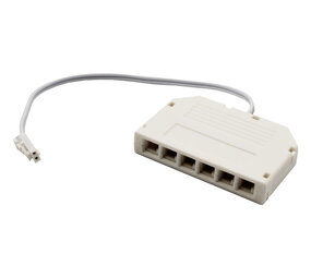 LED Voedingsadapter meubel - Splitter 6-voudig