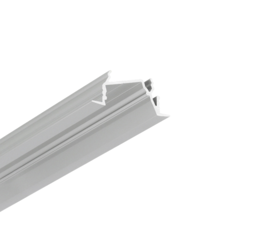 Topmet LED Strip profiel- Diagonaal 14 F/TY- 3000mm- aluminium geanodiseerd