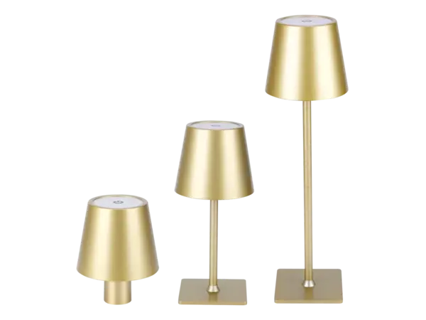 LED line verlichting - Betaalbare Professionele LED Oplossingen LED Tafellamp IP54 – TAZA 3,5W – 400Lm – CCT 3000K/4000K/5000K – Goud – 2x2000mAh Accu – 4in1 LITE | Draagbaar & Oplaadbaar Werklicht voor Binnen/Buiten