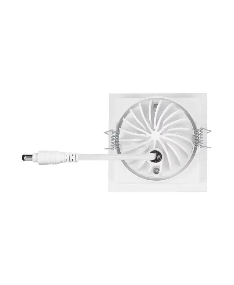 Ledvance Zakelijk: Professionele LED Verlichting & Armaturen LED Inbouwspot - Vierkant - Kantelbaar - 8W 650lm - 3000K Warm Wit - Wit Armatuur | IP20 - Zaagmaat Ø68mm - SPOT SQUARE DK ADJ