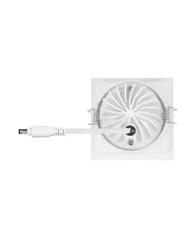 Ledvance Zakelijk: Professionele LED Verlichting & Armaturen LED Inbouwspot - Vierkant - Kantelbaar - 8W 650lm - 3000K Warm Wit - Wit Armatuur | IP20 - Zaagmaat Ø68mm - SPOT SQUARE DK ADJ