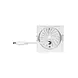 LED Inbouwspot - Vierkant - Kantelbaar - 8W 650lm - 3000K Warm Wit - Wit Armatuur | IP20 - Zaagmaat Ø68mm - SPOT SQUARE DK ADJ