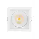 LED Inbouwspot - Vierkant - Kantelbaar - 8W 650lm - 3000K Warm Wit - Wit Armatuur | IP20 - Zaagmaat Ø68mm - SPOT SQUARE DK ADJ