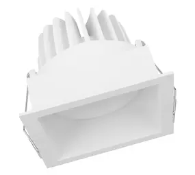 Ledvance Zakelijk: Professionele LED Verlichting & Armaturen LED Inbouwspot - Vierkant - Kantelbaar - 8W 650lm - 3000K Warm Wit - Wit Armatuur | IP20 - Zaagmaat Ø68mm - SPOT SQUARE DK ADJ