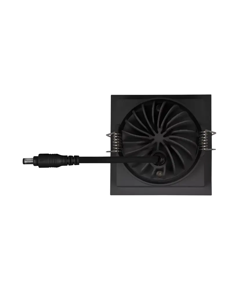 Ledvance Zakelijk: Professionele LED Verlichting & Armaturen LED Inbouwspot - Vierkant - Kantelbaar - 8W 650lm - 3000K Warm Wit - Zwart Armatuur | IP20 - Zaagmaat Ø68mm - SPOT SQUARE DK ADJ