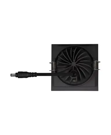 Ledvance Zakelijk: Professionele LED Verlichting & Armaturen LED Inbouwspot - Vierkant - Kantelbaar - 8W 650lm - 3000K Warm Wit - Zwart Armatuur | IP20 - Zaagmaat Ø68mm - SPOT SQUARE DK ADJ