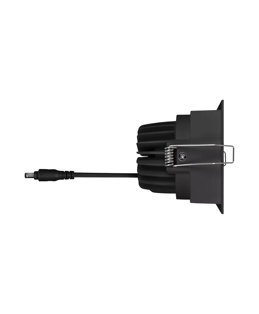 Ledvance Zakelijk: Professionele LED Verlichting & Armaturen LED Inbouwspot - Vierkant - Kantelbaar - 8W 650lm - 3000K Warm Wit - Zwart Armatuur | IP20 - Zaagmaat Ø68mm - SPOT SQUARE DK ADJ