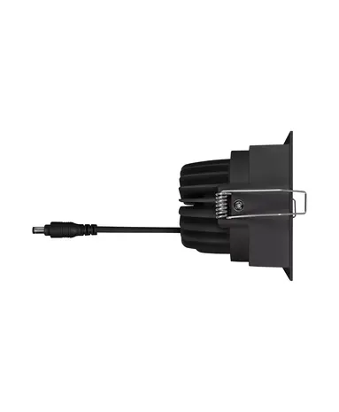 Ledvance Zakelijk: Professionele LED Verlichting & Armaturen LED Inbouwspot - Vierkant - Kantelbaar - 8W 650lm - 3000K Warm Wit - Zwart Armatuur | IP20 - Zaagmaat Ø68mm - SPOT SQUARE DK ADJ