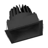 Ledvance Zakelijk: Professionele LED Verlichting & Armaturen LED Inbouwspot - Vierkant - Kantelbaar - 8W 650lm - 3000K Warm Wit - Zwart Armatuur | IP20 - Zaagmaat Ø68mm - SPOT SQUARE DK ADJ