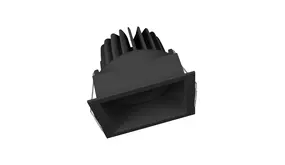 LED Inbouwspot - Vierkant - Kantelbaar - 8W 650lm - 3000K Warm Wit - Zwart Armatuur | IP20 - Zaagmaat Ø68mm - SPOT SQUARE DK ADJ LED Inbouwspot - Vierkant - Kantelbaar - 8W 650lm - 3000K Warm Wit - Zwart Armatuur | IP20 - Zaagmaat Ø68mm - SPOT SQUARE DK ADJ