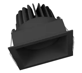 Ledvance Zakelijk: Professionele LED Verlichting & Armaturen LED Inbouwspot - Vierkant - Kantelbaar - 8W 650lm - 3000K Warm Wit - Zwart Armatuur | IP20 - Zaagmaat Ø68mm - SPOT SQUARE DK ADJ
