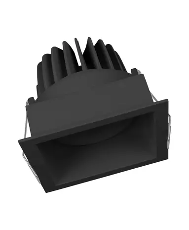 Ledvance Zakelijk: Professionele LED Verlichting & Armaturen LED Inbouwspot - Vierkant - Kantelbaar - 8W 650lm - 3000K Warm Wit - Zwart Armatuur | IP20 - Zaagmaat Ø68mm - SPOT SQUARE DK ADJ