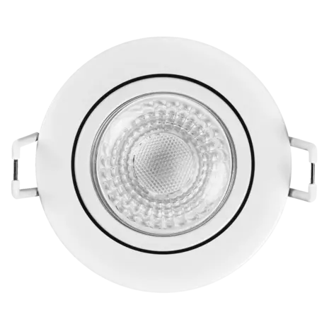 Ledvance Zakelijk: Professionele LED Verlichting & Armaturen LED Inbouwspot - IP65 - 6W 600lm - 4000K Koel Wit - Dimbaar - 60° Bundel - Kantelbaar - Zaagmaat Ø68MM - Buitenmaat Ø85MM | Voor Badkamer, Buiten & Vochtige Ruimtes
