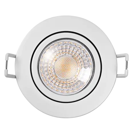 Ledvance Zakelijk: Professionele LED Verlichting & Armaturen LED Inbouwspot - IP65 - 6W 600lm - 4000K Koel Wit - Dimbaar - 60° Bundel - Kantelbaar - Zaagmaat Ø68MM - Buitenmaat Ø85MM | Voor Badkamer, Buiten & Vochtige Ruimtes