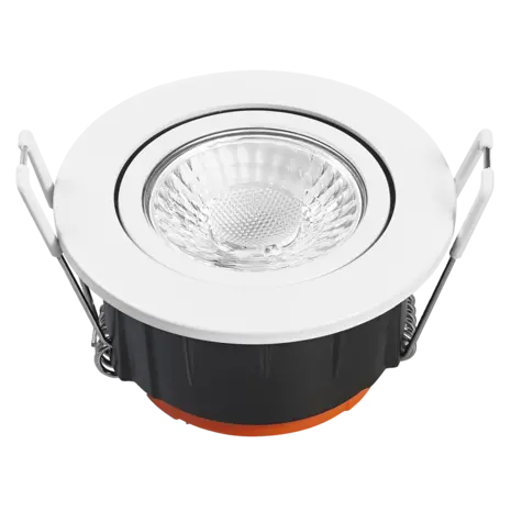 Ledvance Zakelijk: Professionele LED Verlichting & Armaturen LED Inbouwspot - IP65 - 6W 600lm - 4000K Koel Wit - Dimbaar - 60° Bundel - Kantelbaar - Zaagmaat Ø68MM - Buitenmaat Ø85MM | Voor Badkamer, Buiten & Vochtige Ruimtes