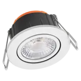 Ledvance Zakelijk: Professionele LED Verlichting & Armaturen | voor de installateur LED Inbouwspot - IP65 - 6W 600lm - 4000K Koel Wit - Dimbaar - 60° Bundel - Kantelbaar - Zaagmaat Ø68MM - Buitenmaat Ø85MM | Voor Badkamer, Buiten & Vochtige Ruimtes