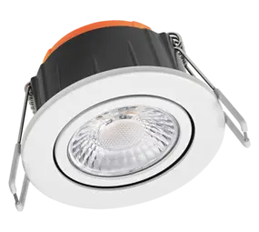 Ledvance Zakelijk: Professionele LED Verlichting & Armaturen LED Inbouwspot - IP65 - 6W 600lm - 4000K Koel Wit - Dimbaar - 60° Bundel - Kantelbaar - Zaagmaat Ø68MM - Buitenmaat Ø85MM | Voor Badkamer, Buiten & Vochtige Ruimtes
