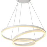 Lucide Dimbare LED Hanglamp - Ringlamp - TRINITI Wit 800MM - 125W 3000K 930 Warm Wit - 1-Lichts | TRIAC Dimbaar - 3 Jaar Garantie Lucide Dimbare LED Hanglamp - Ringlamp - TRINITI Wit 800MM - 125W 3000K 930 Warm Wit - 1-Lichts | TRIAC Dimbaar - 3 Jaar Garantie
