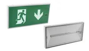 Honeywell LED Noodverlichting Armatuur - IP42 - ImPerLED Combi E ST - 230V Inclusief Pictogram Pikt 138u - Continu/Niet-Continu - 3W - 5000K Koel Wit | Type Opbouw Honeywell LED Noodverlichting Armatuur - IP42 - ImPerLED Combi E ST - 230V Inclusief Pictogram Pikt 138u - Continu/Niet-Continu - 3W - 5000K Koel Wit | Type Opbouw