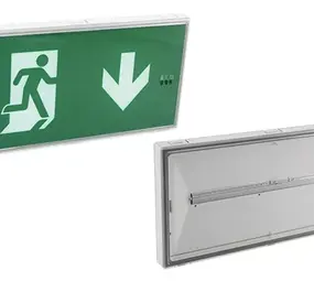 Honeywell LED Noodverlichting Armatuur - IP42 - ImPerLED Combi E ST - 230V Inclusief Pictogram Pikt 138u - Continu/Niet-Continu - 3W - 5000K Koel Wit | Type Opbouw