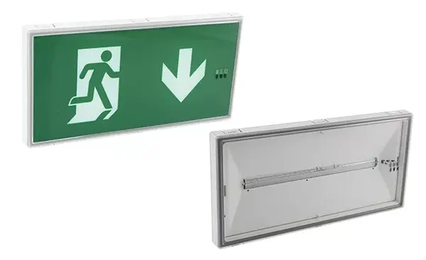Honeywell LED Noodverlichting Armatuur - IP42 - ImPerLED Combi E ST - 230V Inclusief Pictogram Pikt 138u - Continu/Niet-Continu - 3W - 5000K Koel Wit | Type Opbouw Honeywell LED Noodverlichting Armatuur - IP42 - ImPerLED Combi E ST - 230V Inclusief Pictogram Pikt 138u - Continu/Niet-Continu - 3W - 5000K Koel Wit | Type Opbouw