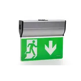 Honeywell LED Noodverlichting Vluchtwegarmatuur - ExiLED M ST - 40m Bereik - 230V Inclusief Pictogram Pikt 138u - Continu/Niet-Continu - Opbouw/Inbouw - IP20 - 5000K Koel Wit