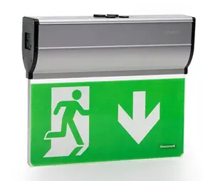 Honeywell LED Noodverlichting Vluchtwegarmatuur - ExiLED M ST - 40m Bereik - 230V Inclusief Pictogram Pikt 138u - Continu/Niet-Continu - Opbouw/Inbouw - IP20 - 5000K Koel Wit