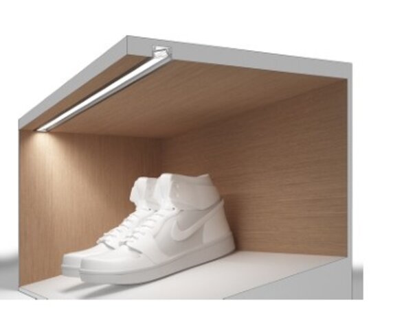 Topmet LED Strip profiel- Diagonaal 14 F/TY- 3000mm- aluminium geanodiseerd