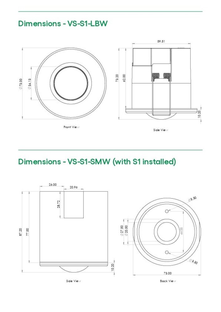 Casambi Smart Inbouw Sensor IP65 - 73MM Wit | Daglicht en beweging sensor - Zaagmaat 60MM - Type VS-S1-LBW Casambi Casambi Smart Inbouw Sensor IP65 - 73MM Wit | Daglicht en beweging sensor - Zaagmaat 60MM - Type VS-S1-LBW Casambi