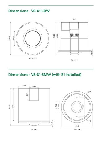 Casambi Smart Inbouw Sensor IP65 - 73MM Wit | Daglicht en beweging sensor - Zaagmaat 60MM - Type VS-S1-LBW Casambi Casambi Smart Inbouw Sensor IP65 - 73MM Wit | Daglicht en beweging sensor - Zaagmaat 60MM - Type VS-S1-LBW Casambi
