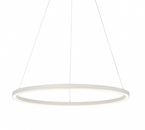 LCB LED Europe  DALI Hanglamp Ringlamp XL - 200CM - Mat Wit - 1-Lichts Down - 2700K 927 | 24V - DALI2 Dimbaar 2000x60x40MM - Pendel 2000MM