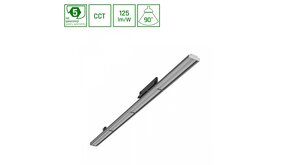 Spectrum voor de installateur LED Montagebalk –  OPTIBAR CCT – 12‑42W – 3000K/4000K/6000K – 90° Bundel – CRI>90 – 1200×60×90mm – IP20 – Zwart – 230V – 5 Jaar Garantie | Geschikt voor 3-Fase Railmontage