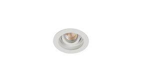 Kanlux Inbouwspot armatuur IP20 - ARET  100MM Wit - GU10 Fitting | Zaagmaat 90MM - Kantelbaar 20° - Geschikt voor Hue Kanlux Inbouwspot armatuur IP20 - ARET  100MM Wit - GU10 Fitting | Zaagmaat 90MM - Kantelbaar 20° - Geschikt voor Hue