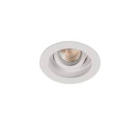 Kanlux Inbouwspot armatuur IP20 - ARET  100MM Wit - GU10 Fitting | Zaagmaat 90MM - Kantelbaar 20° - Geschikt voor Hue
