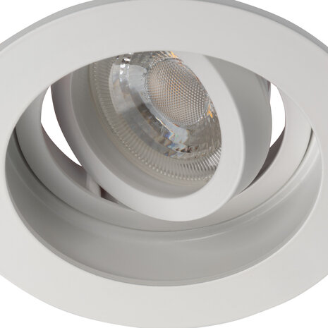 Kanlux Inbouwspot armatuur IP20 - ARET 100MM Wit - GU10 Fitting | Zaagmaat 90MM - Kantelbaar 20° - Geschikt voor Hue Kanlux Inbouwspot armatuur IP20 - ARET 100MM Wit - GU10 Fitting | Zaagmaat 90MM - Kantelbaar 20° - Geschikt voor Hue