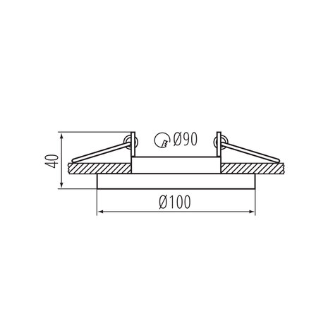 Kanlux Inbouwspot armatuur IP20 - ARET 100MM Wit - GU10 Fitting | Zaagmaat 90MM - Kantelbaar 20° - Geschikt voor Hue Kanlux Inbouwspot armatuur IP20 - ARET 100MM Wit - GU10 Fitting | Zaagmaat 90MM - Kantelbaar 20° - Geschikt voor Hue