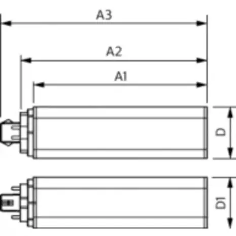 Philips LED Verlichting | Officieel distributeur LED PL-T Lamp – HF 18.5W 2400Lm – 3000K Warm Wit 830 | 4-pins GX24q-4 Fitting – Vervangt 26W CFL
