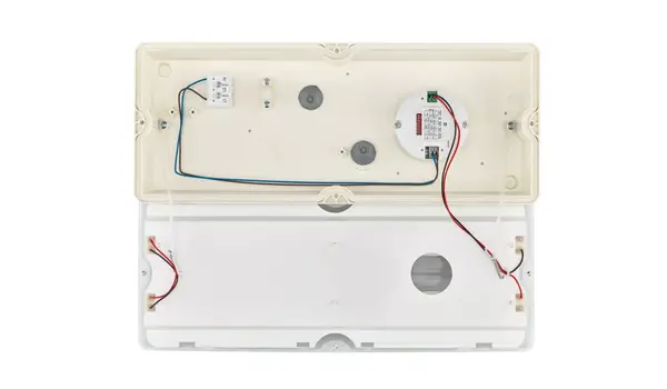 Philips LED Verlichting | Officieel distributeur LED Bulkhead - Ledinaire - WL055V - Wit - IP65 - 6w 630lm - 4000K Koel Wit - 374x150mm | Bewegingssensor