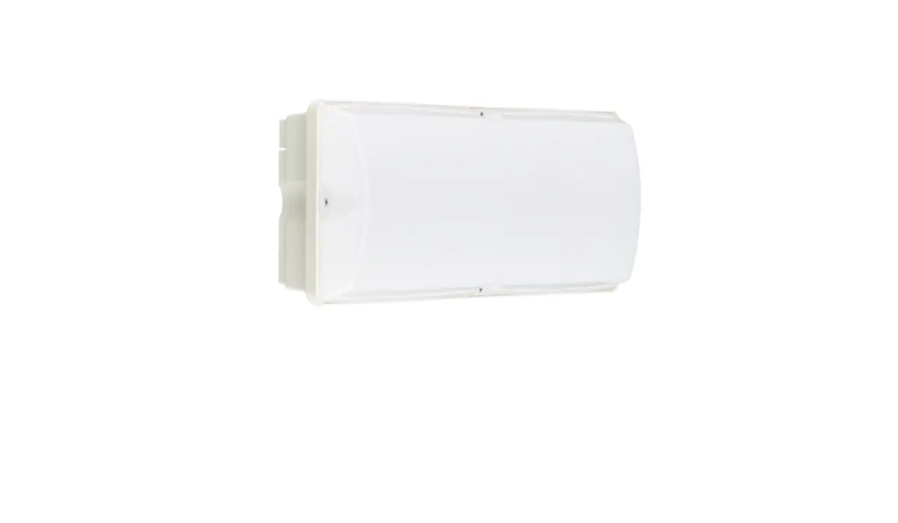 Philips LED Verlichting | Officieel distributeur LED Bulkhead - Ledinaire - WL055V - Wit - IP65 - 6w 630lm - 4000K Koel Wit - 374x150mm | Bewegingssensor