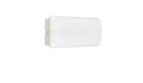 Philips LED Bulkhead - Ledinaire - WL055V - Wit - IP65 - 6W 600lm - 3000K Warm Wit - 374x150mm | Bewegingssensor