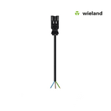 Wieland Aansluitstekker 1 Meter - GST18i3 MALE – Kabelverbinder 3×0.75mm² -  Zwart