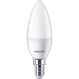 Philips LED lamp kleine fitting E14 kaars 6500K 5W - Melkglas Philips LED lamp kleine fitting E14 kaars 6500K 5W - Melkglas