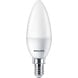 Philips LED Verlichting | Officieel distributeur LED lamp kleine fitting E14 kaars 6500K 5W - Melkglas