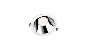 DALI LED Downlight IP44 - 215MM Comfort Aluminium Wit - 30W 3600Lm - 930-940 Multi Color Switch | Zaagmaat 200MM - DALI2 Dimbaar DALI LED Downlight IP44 - 215MM Comfort Aluminium Wit - 30W 3600Lm - 930-940 Multi Color Switch | Zaagmaat 200MM - DALI2 Dimbaar