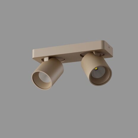 LED  Opbouwspot  LAGUNA- Champagne - 2x6W 2700K 540lm   - CRI 90  - IP20 - Dimbaar | 5 jaar garantie LED  Opbouwspot  LAGUNA- Champagne - 2x6W 2700K 540lm   - CRI 90  - IP20 - Dimbaar | 5 jaar garantie